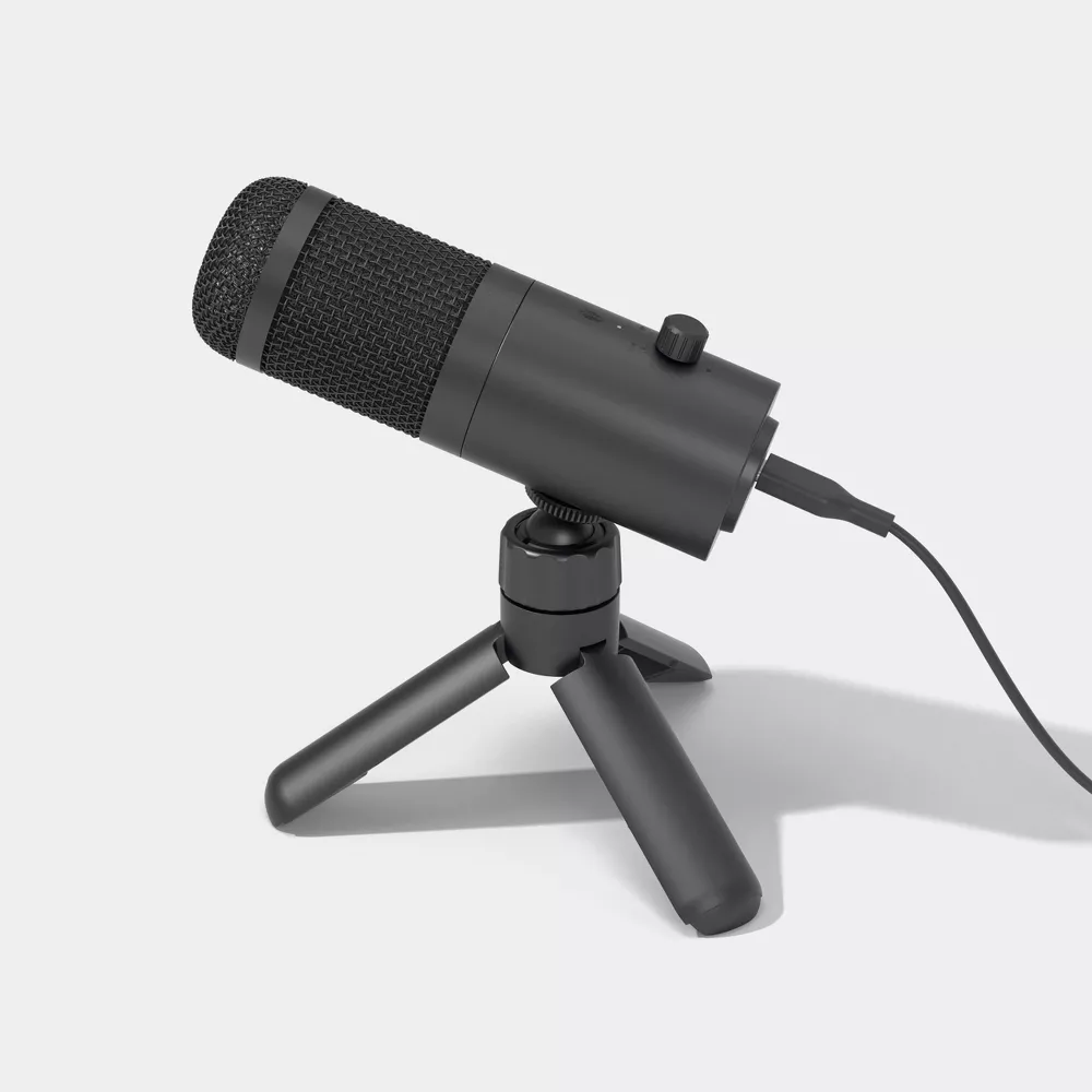 Microphone USB-C Cardioid Desktop Condenser Microphone with Adjustable Mini Tripod Stand