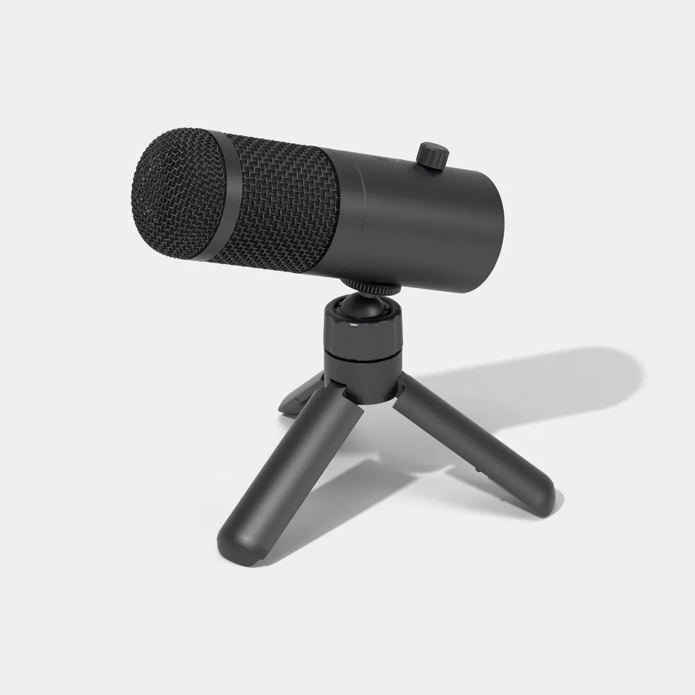 Microphone USB-C Cardioid Desktop Condenser Microphone with Adjustable Mini Tripod Stand